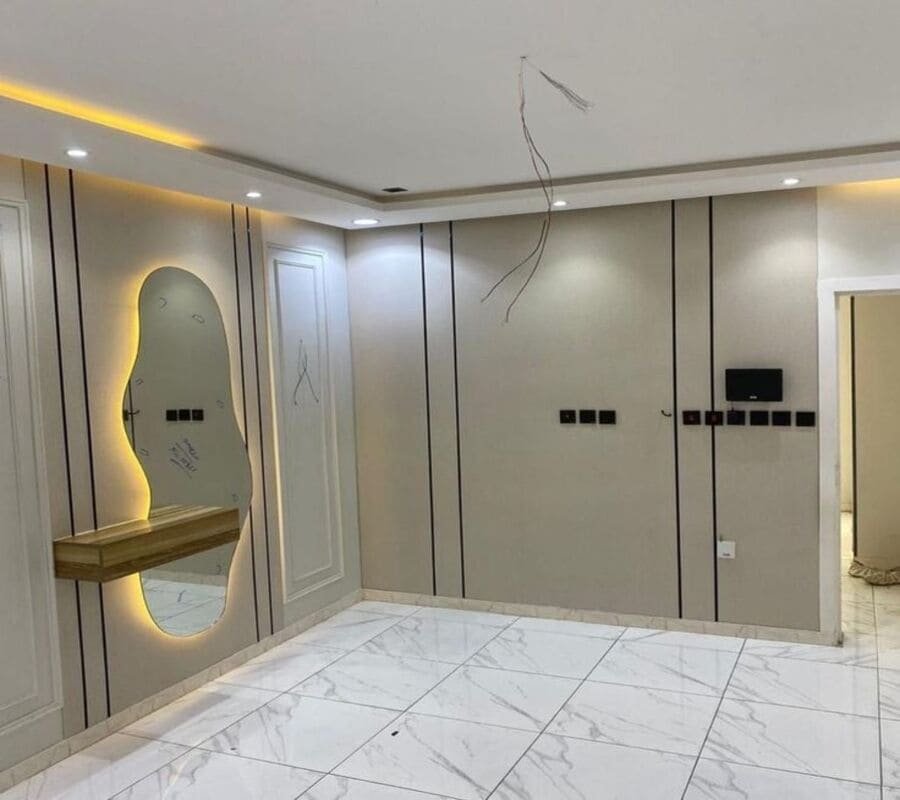 ديكور شيبورد مع مرايا